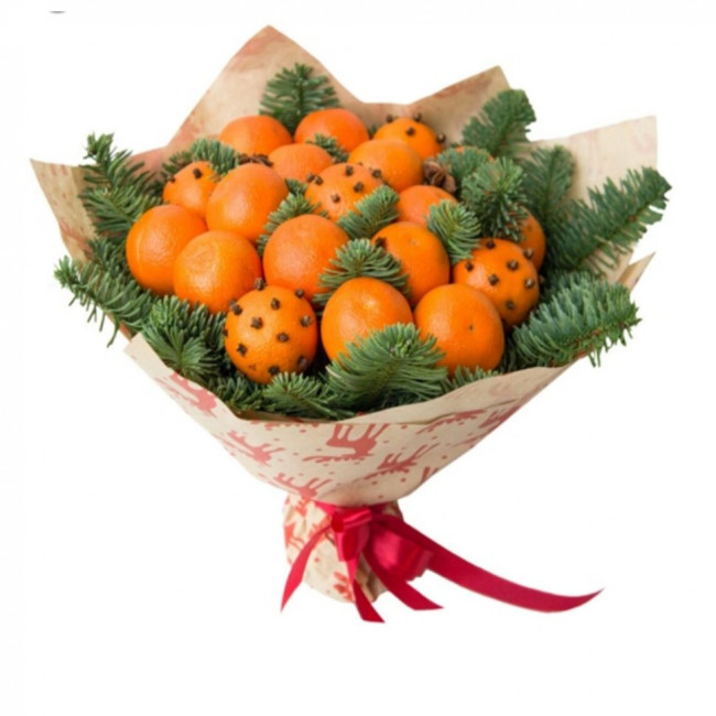 Букет цветов "Мандариновый букет" Букет цветов "Мандариновый букет"